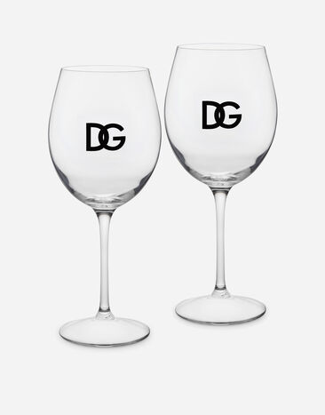 Dolce & Gabbana Set 2 Wine Glasses Multicolor VL1132VLTW2