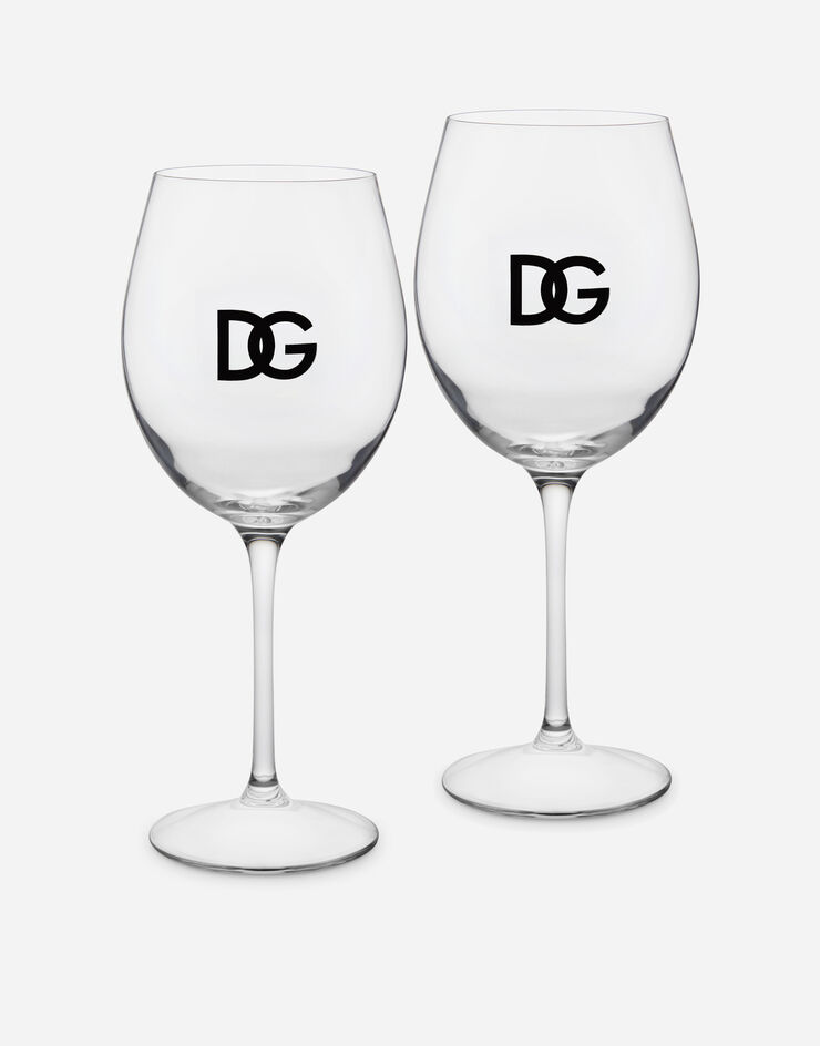 Dolce & Gabbana Set 2 Verres à Vin Multicolore TCBS08TCAI2