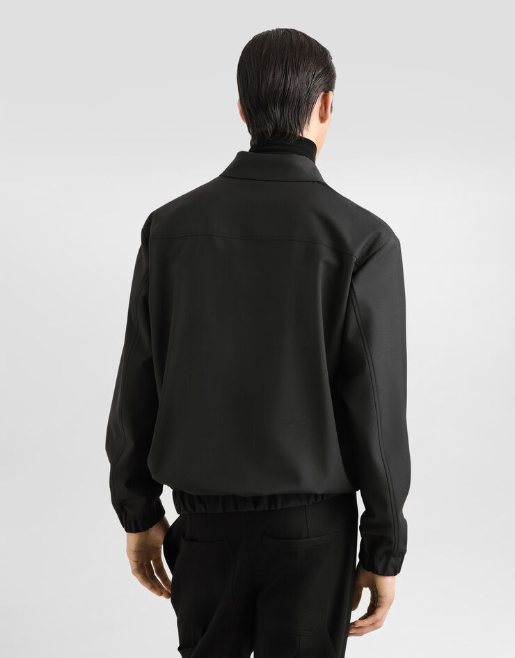 Dolce & Gabbana 标牌羊毛帆布外套 灰 G9BMUTFURK8