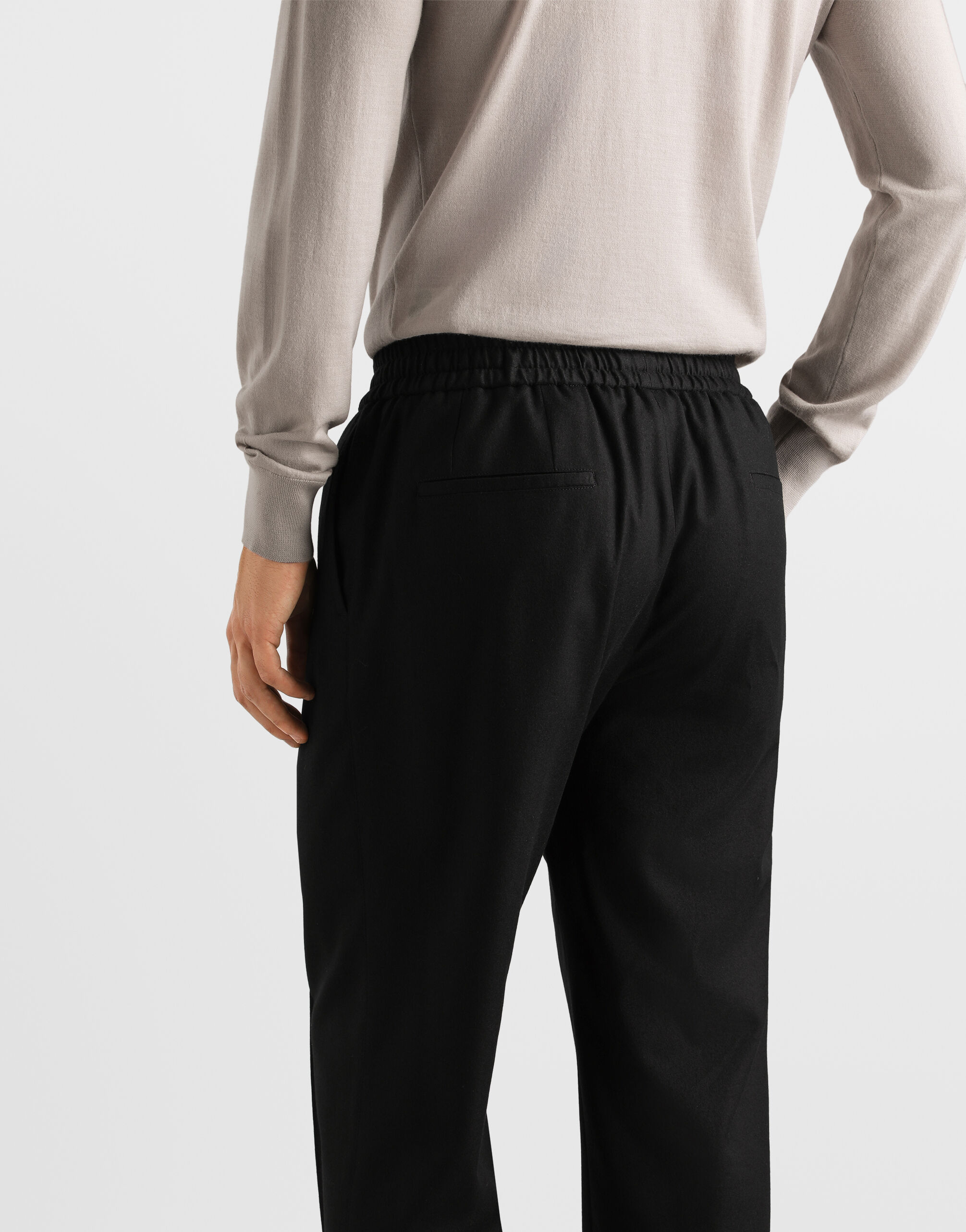 Flannel jogging trousers - thumbnail 5