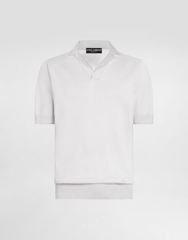 Dolce & Gabbana Silk polo shirt Dolce & Gabbana Silk polo shirt Grey GXZBTZJBSPK