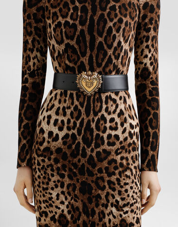 Dolce & Gabbana Devotion belt in lux leather Black BE1316AK861