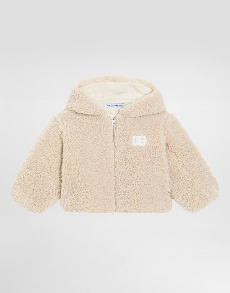 Dolce & Gabbana Faux fur jacket White L1JC37FUP7K