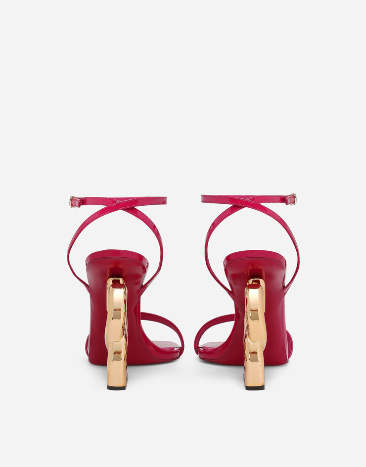 Dolce & Gabbana Sandalia 3.5 de charol Fucsia CR1175A1471
