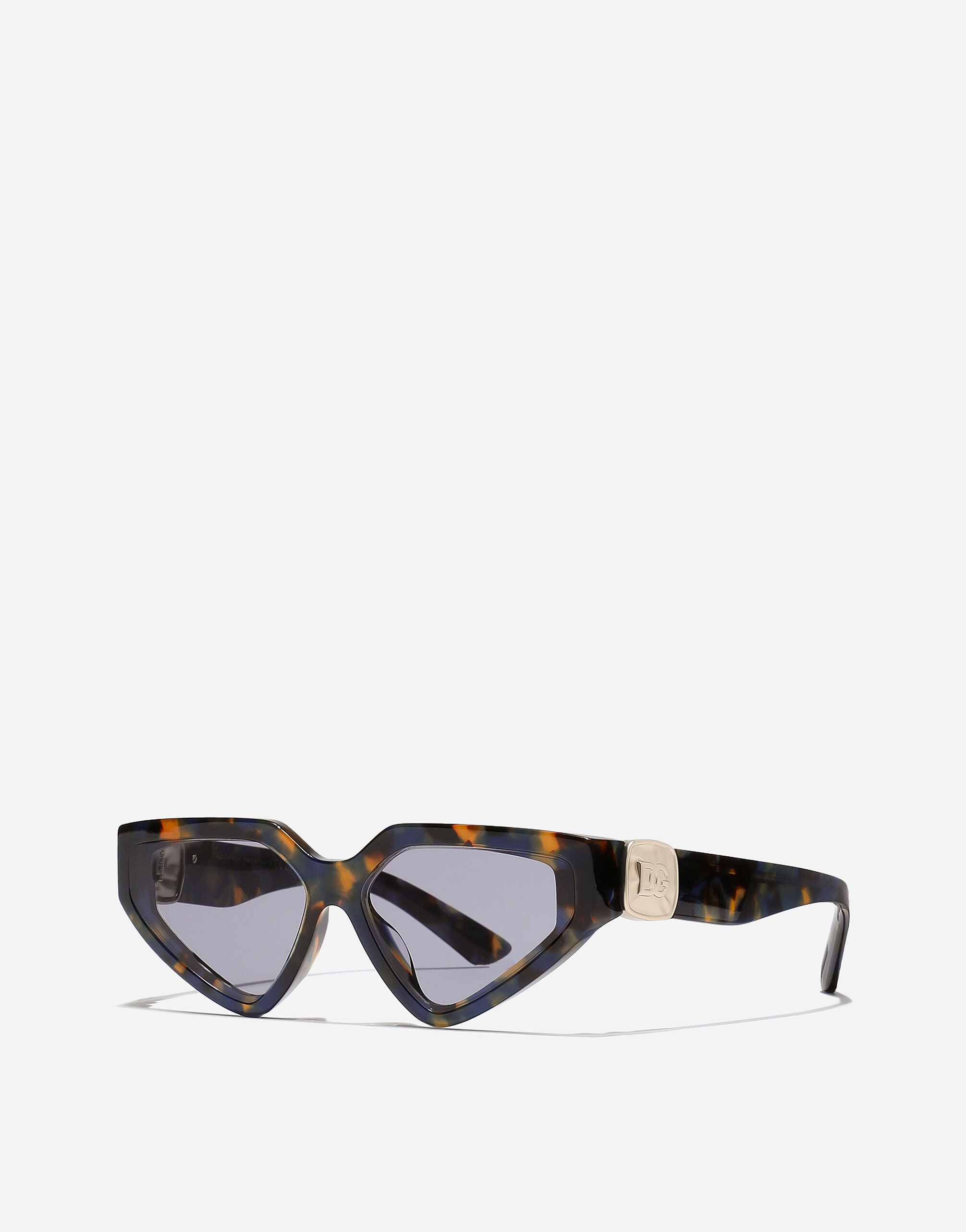 DG Precious sunglasses in Havana blue pearl for Women Dolce Gabbana US