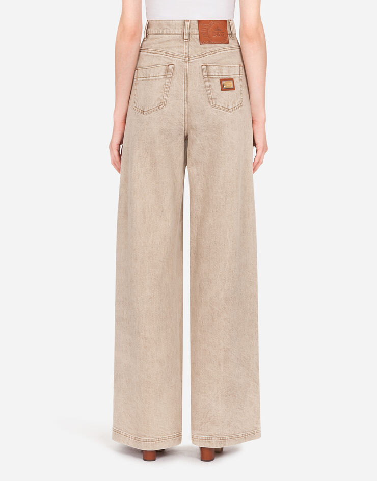 Dolce & Gabbana FLARED DENIM JEANS BEIGE FTBOMDG899F