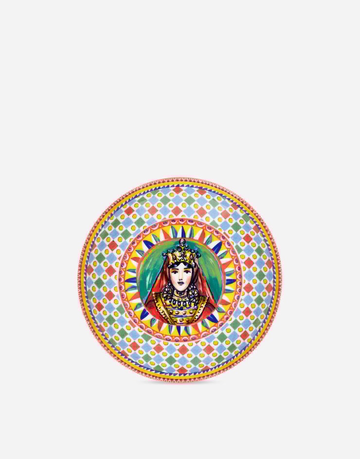 Dolce & Gabbana Set 2 Porcelain Soup Plates Multicolor TC0S05TCA22