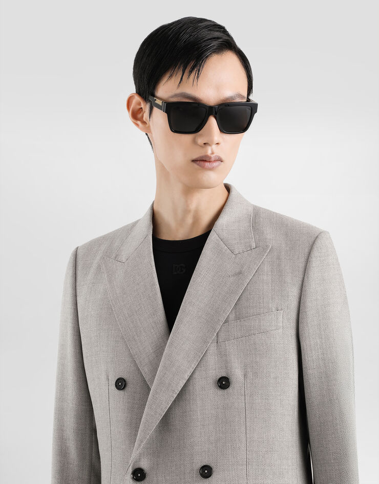 Dolce & Gabbana Double-breasted taormina wool jacket Grey G2NW1TFU25E