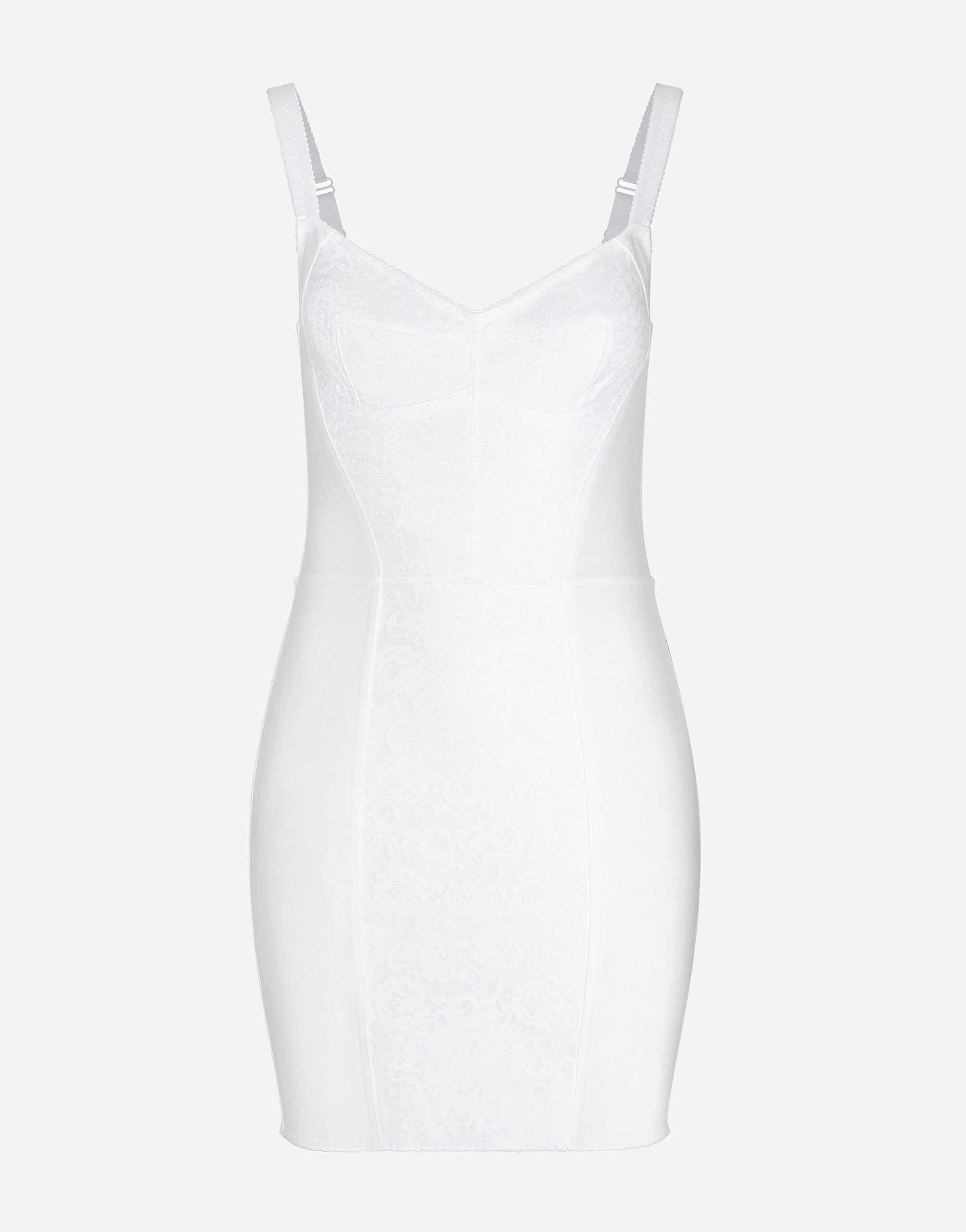 Dolce & Gabbana Slip Dress im Miederdesign Print F6ZT1THS5Q2
