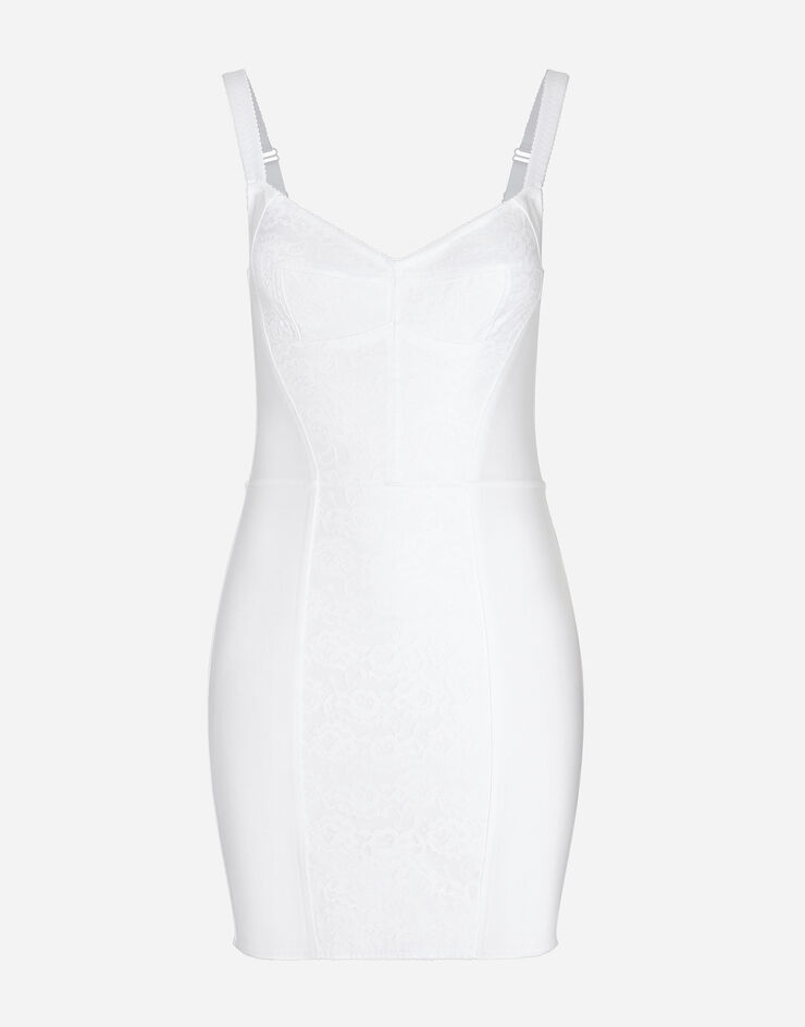 Dolce & Gabbana Corset-style slip dress Blanc F63G8TG9798