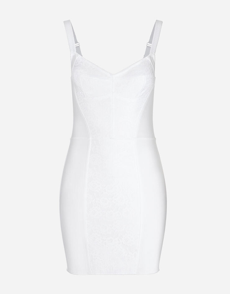 Dolce & Gabbana Corset-style slip dress Weiss F63G8TG9798