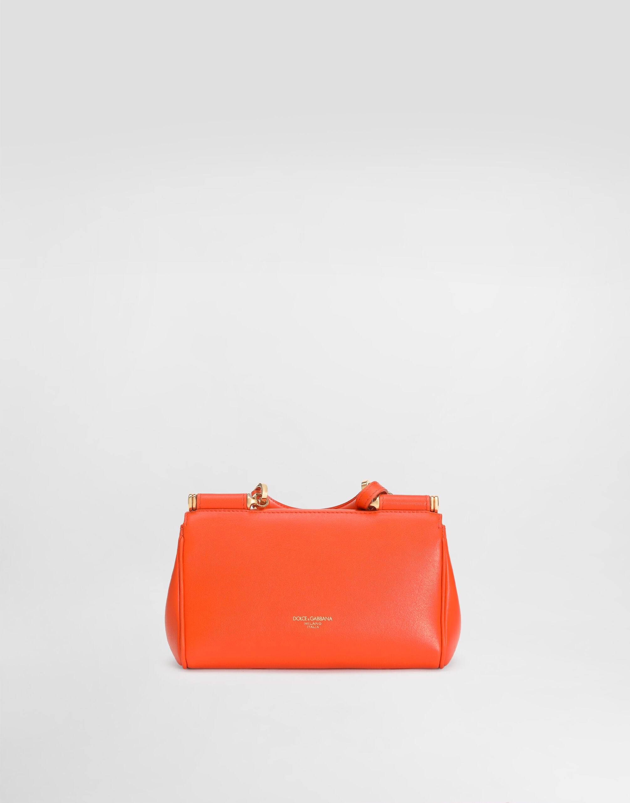 Mini My Sicily handbag in calfskin in Orange for Women