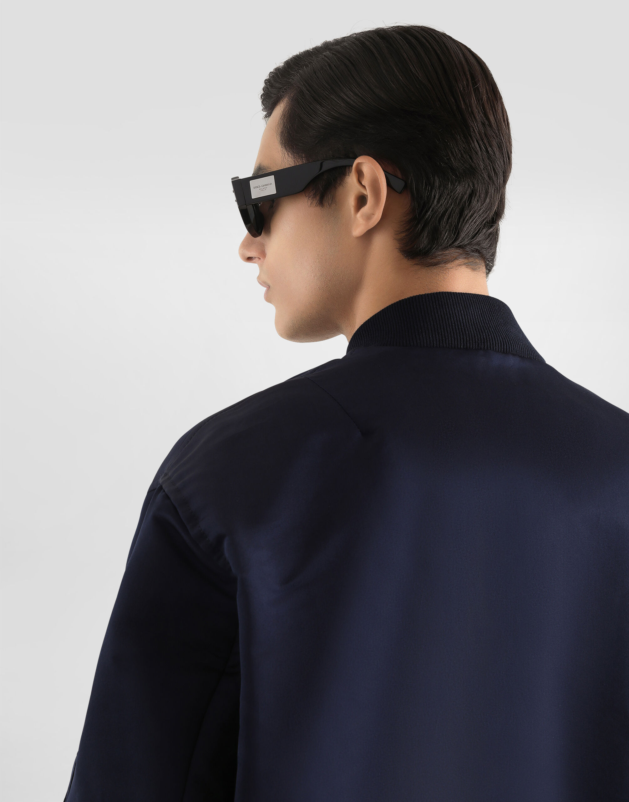 Duchesse padded bomber jacket in Blue for Men | Dolce&Gabbana® US