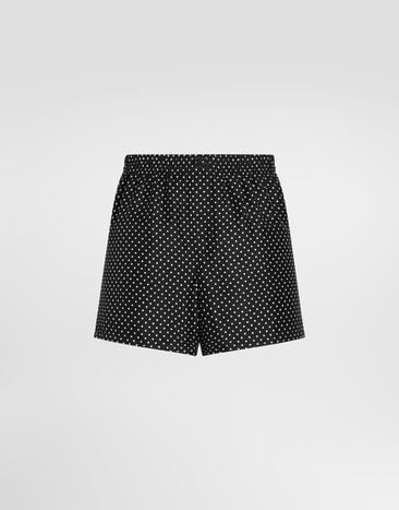 Dolce & Gabbana Polka dot-print silk twill boxer shorts Dolce & Gabbana Polka dot-print silk twill boxer shorts Multicolor M3A21TIS13O