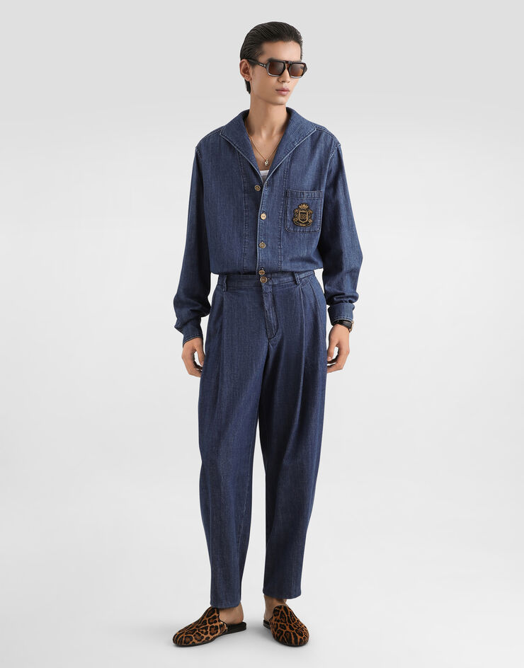 Dolce & Gabbana 데님 셔츠 Multicolor G5OG8ZG8OM4