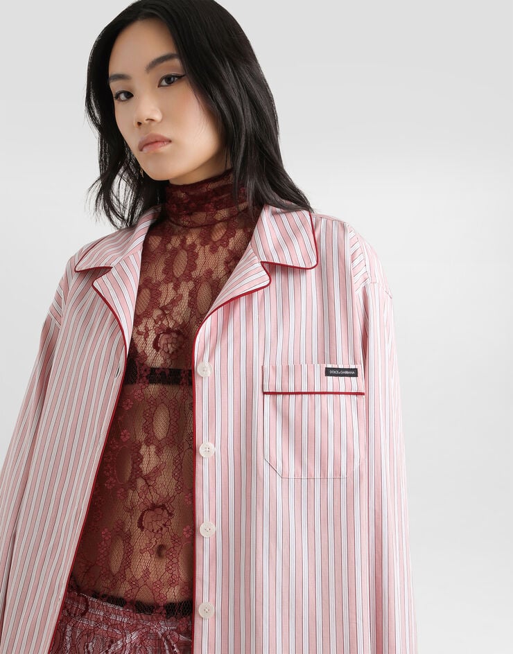 Dolce & Gabbana Striped poplin shirt Dolce & Gabbana Striped poplin shirt Multicolor F5U28TFR517