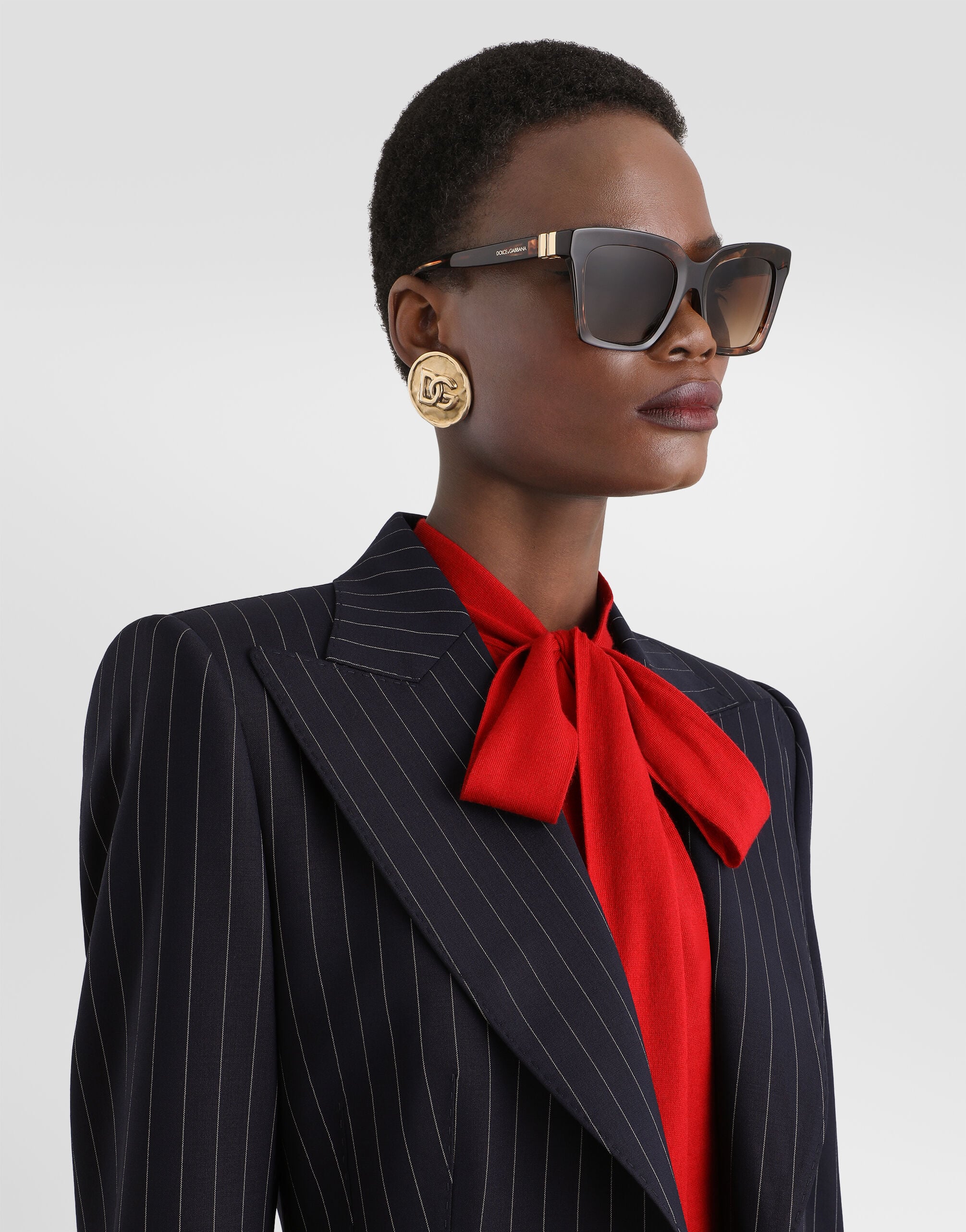 Turlington single-breasted jacket in pinstripe wool - thumbnail 4