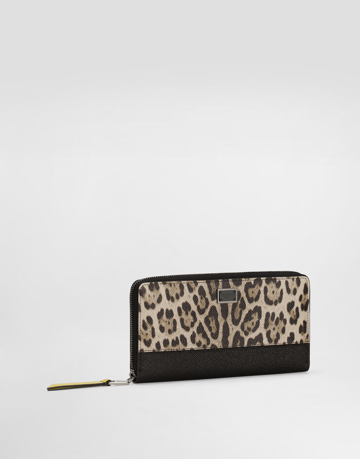 Dolce & Gabbana ドーフィンカーフスキン ジップアラウンド ウォレット Print BP1672A6N73