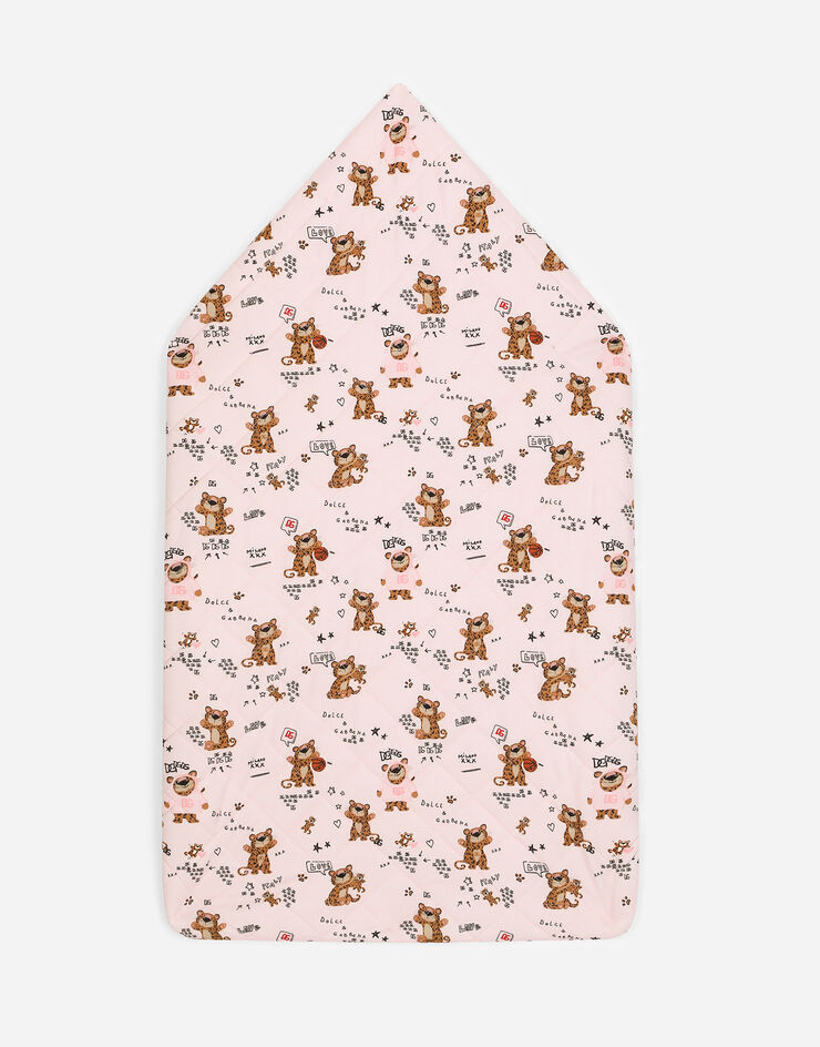 Dolce & Gabbana Nid d’ange en jersey à imprimé bébé léopard Rose LNJAD6G7G4M