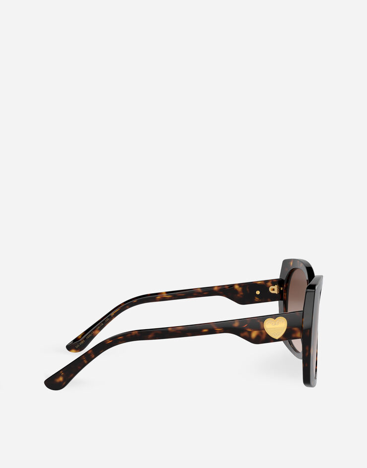 Dolce & Gabbana نظارة شمسية DG Devotion بني VG4385VP513