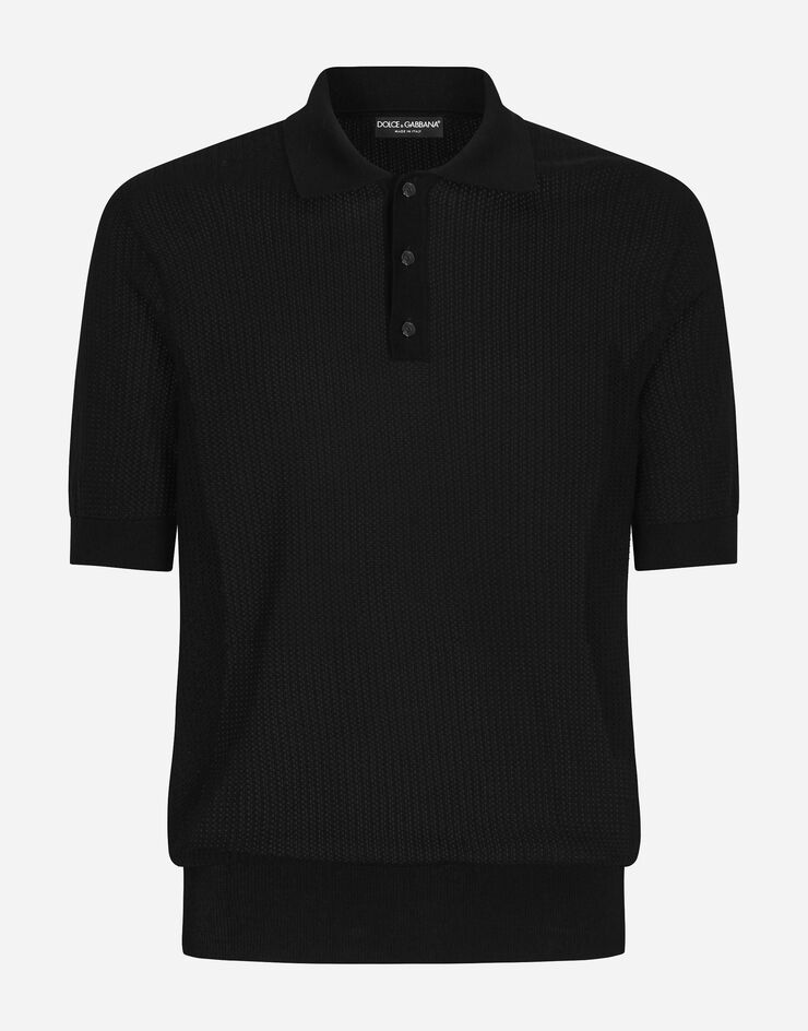 Dolce&Gabbana Cotton polo-shirt Black GXP68TJBCAB