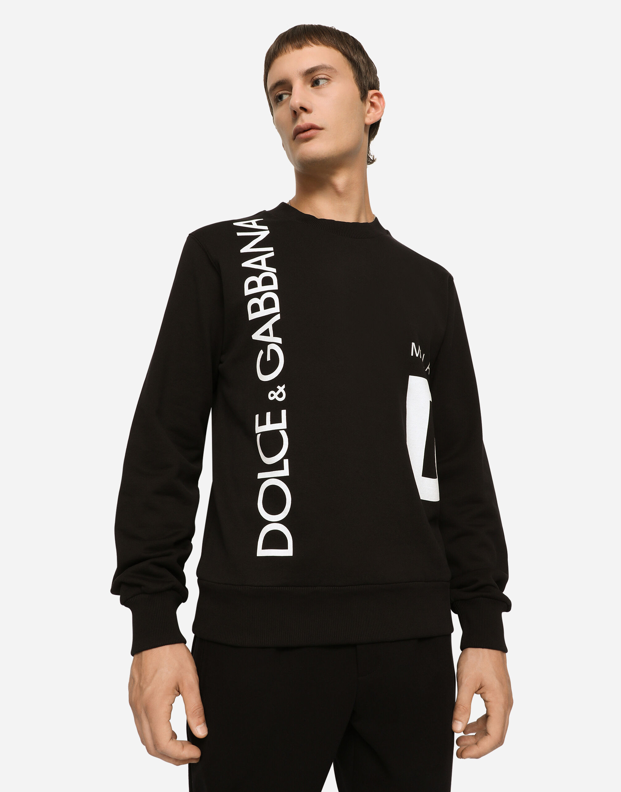 Long-sleeved sweatshirt in Multicolor for Men | Dolce&Gabbana® US