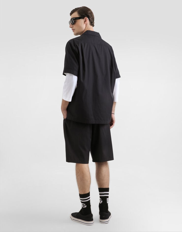 Dolce & Gabbana Bermudas vanity de algodón Black GV37AZGK278