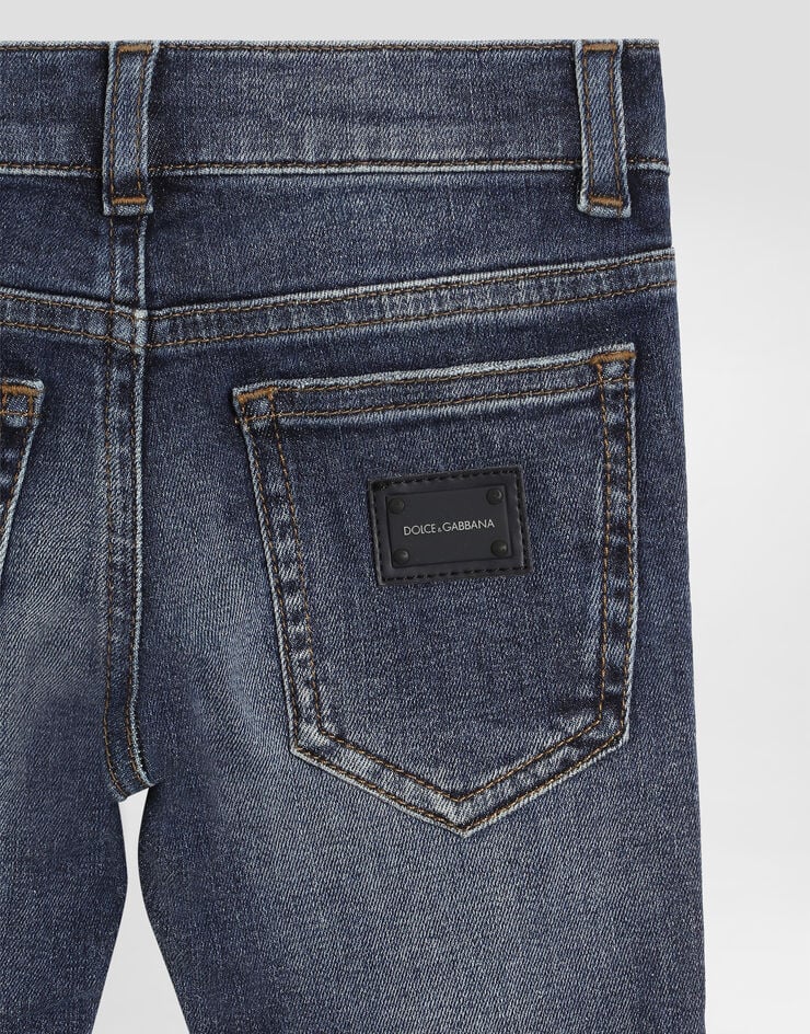 Dolce & Gabbana Jean slim stretch bleu foncé Bleu L41F96LD725