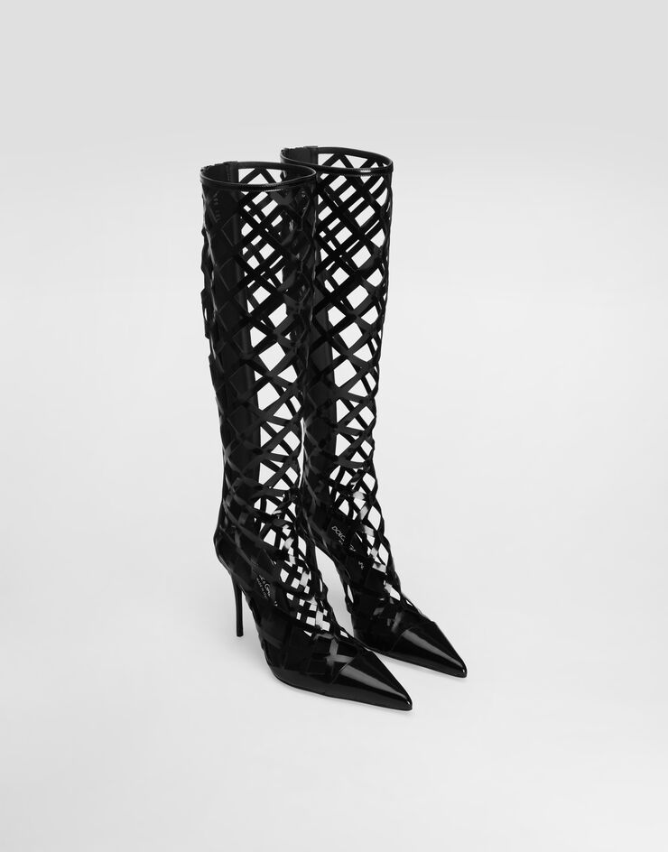 Dolce & Gabbana Polished calfskin boots Black CU1131A1037