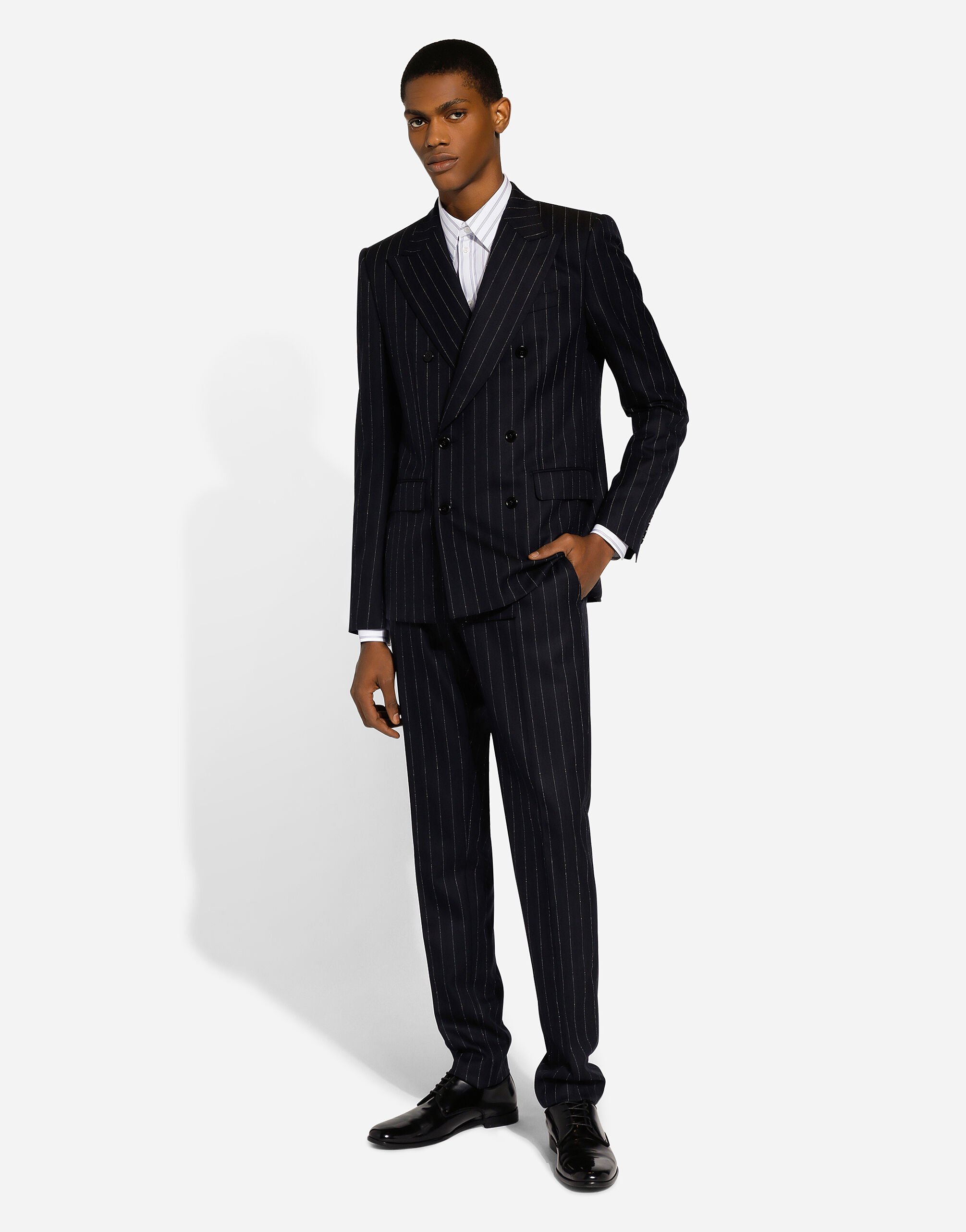 Double-breasted Sicilia-fit suit in Multicolor for Men | Dolce&Gabbana® US