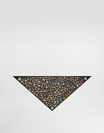 Dolce & Gabbana Étole en sergé de soie Multicolore FS326AGDDAY