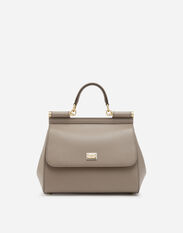 Dolce&Gabbana Medium Sicily handbag in dauphine leather Bordeaux BB6003A1095