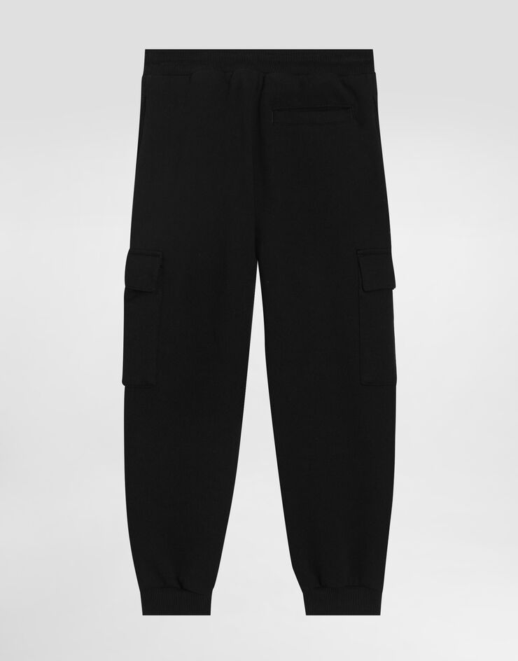 Dolce & Gabbana Pantaloni in felpa stampa esploratore Nero L4JPKYG7PJ9