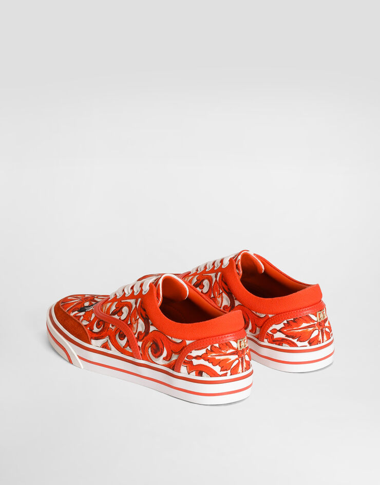 Dolce & Gabbana Sneaker DG Sailing in canvas stampa maiolica Multicolore CK2399A0753