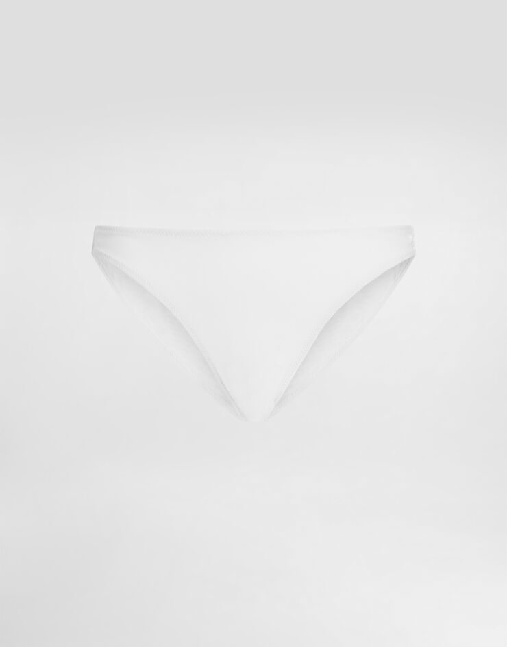 Dolce & Gabbana Bikini bottoms with DG logo White O2A31JFUGA2