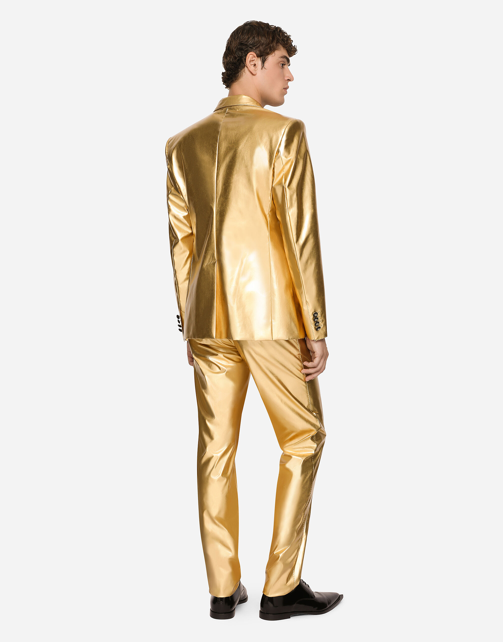 【オープニング大セール】 laminated in suit Sicilia Double-breasted fabric for Gold in スーツ