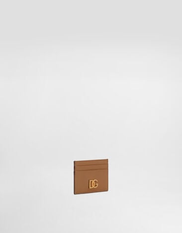 Dolce & Gabbana Woven DG logo card holder Brown BI0330AK274