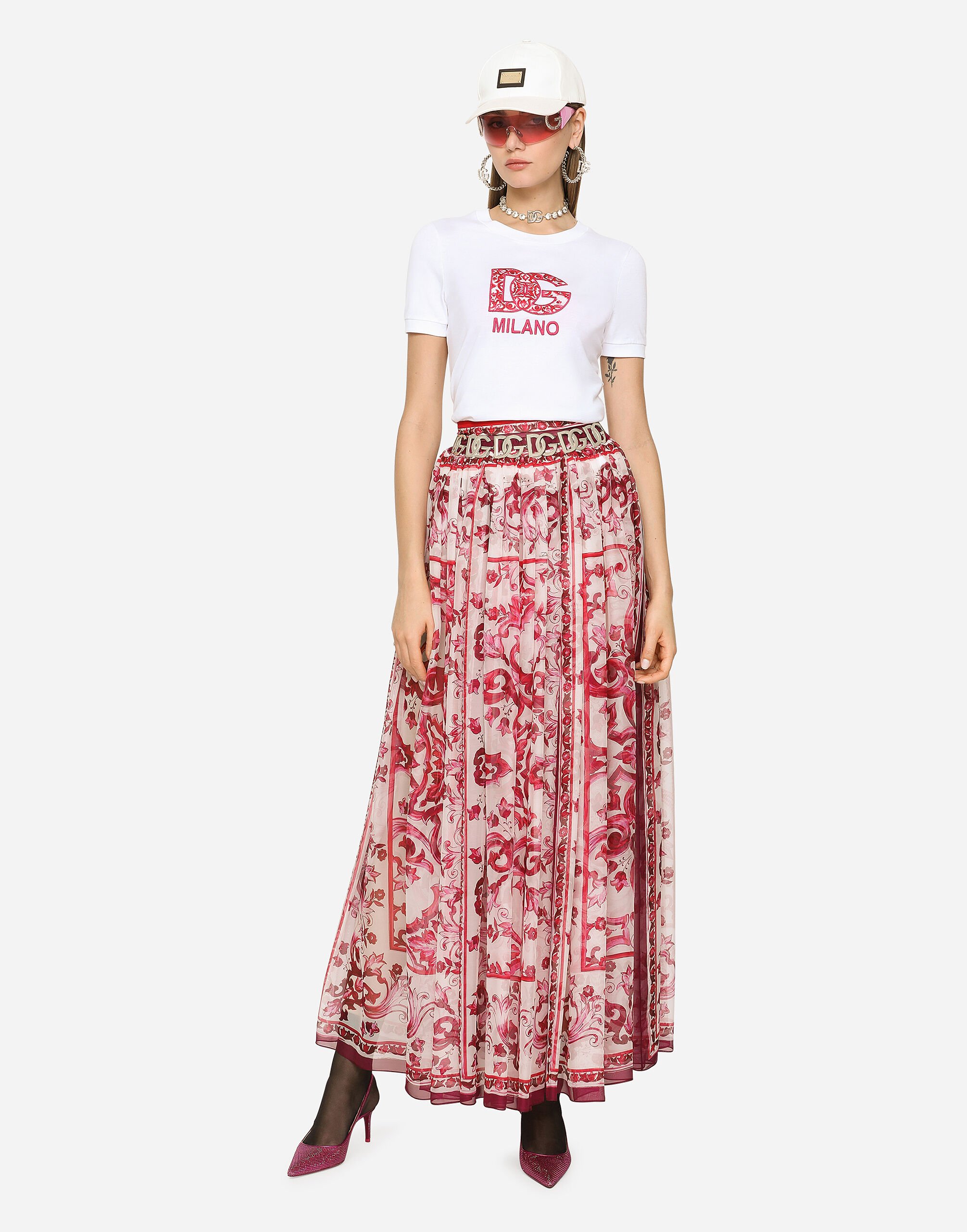 Dolce gabbana floral sale maxi skirt