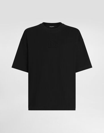 Dolce & Gabbana T-shirt en coton à logo Noir G8SJ7ZG7O2T