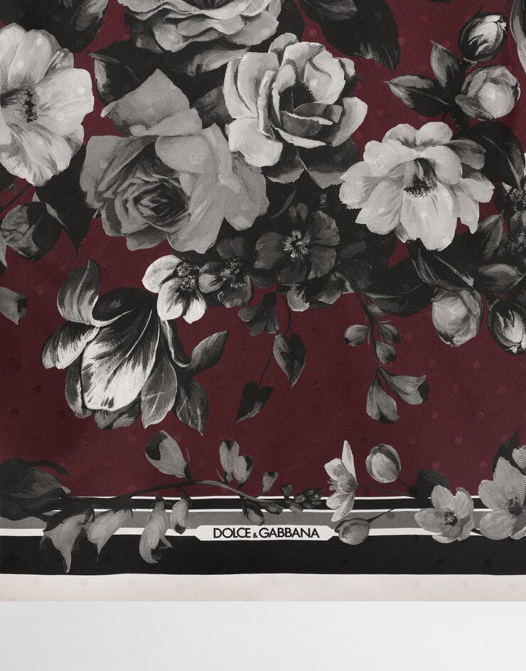 Dolce & Gabbana Peony ramage-print hawaii twill shirt Multicolor G5KS3THI10N