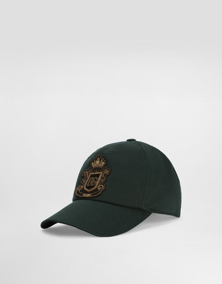 Dolce & Gabbana Cotton gabardine baseball cap Green GH931ZFUFJU