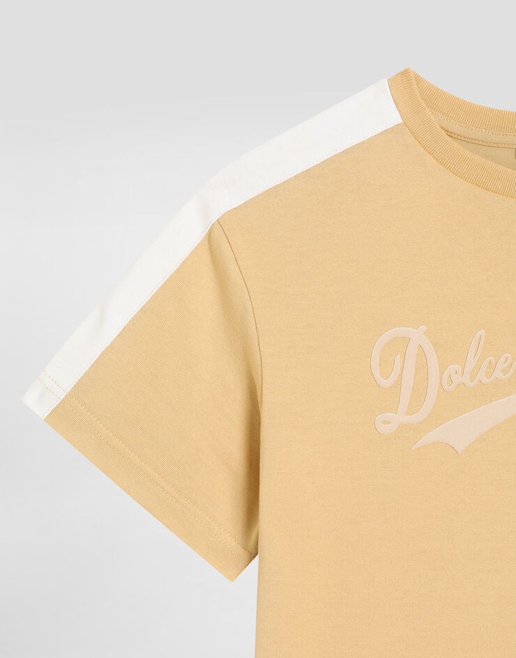 Dolce & Gabbana Jersey t-shirt with print Yellow L4JTKDG7PWQ