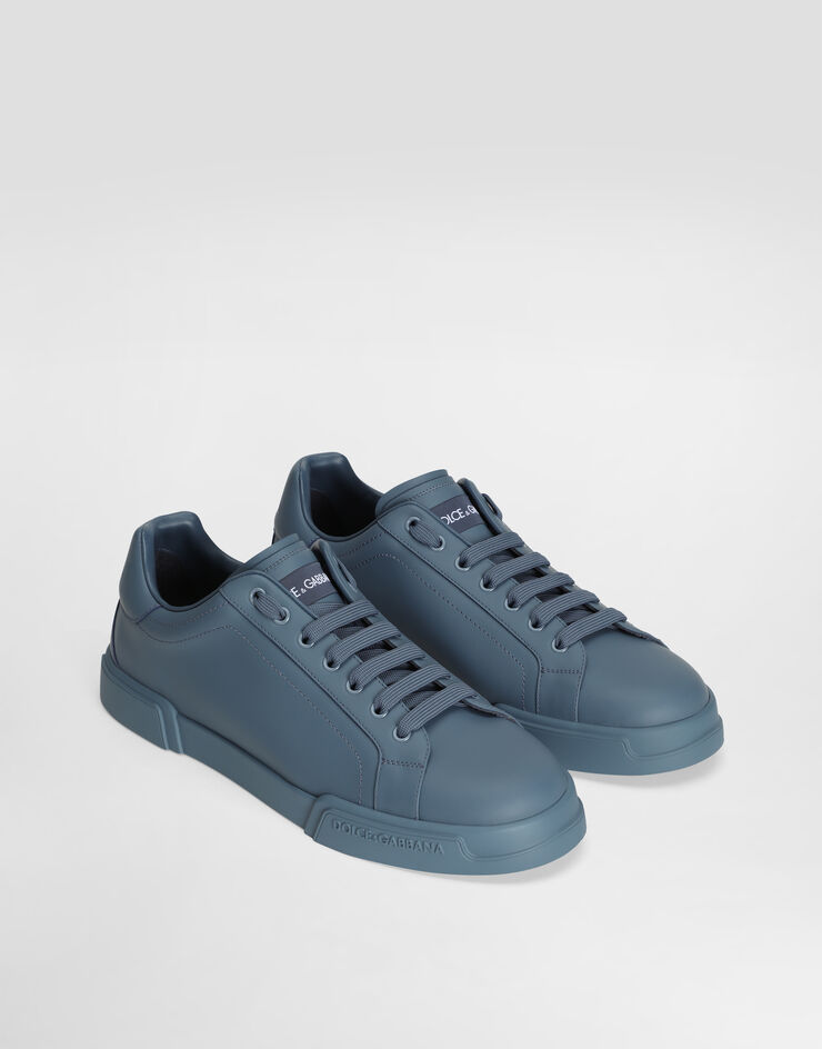 Dolce & Gabbana Portofino light strobel calfskin sneakers Azure CS2332A0232