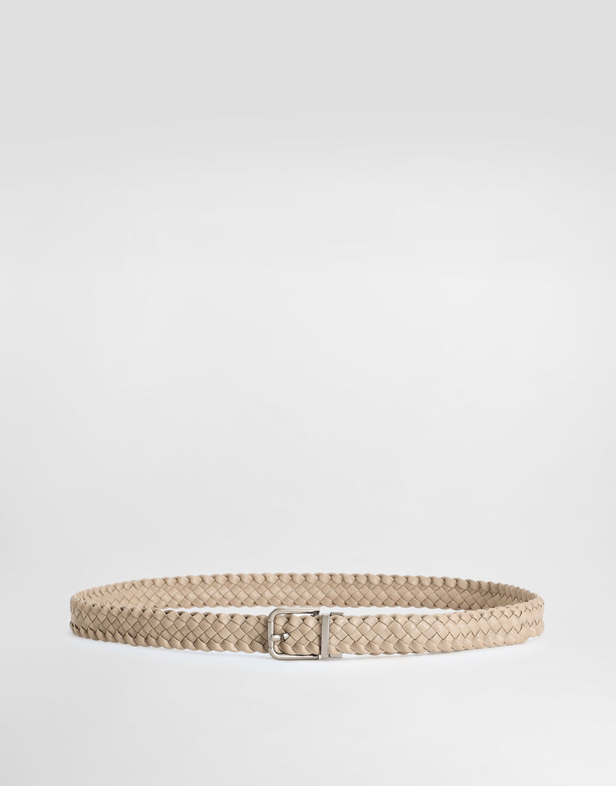 Woven goatskin belt