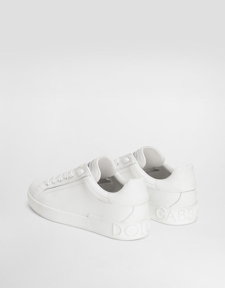 Dolce & Gabbana سنيكرز بورتوفينو من جلد عجل أبيض CS1772A1065
