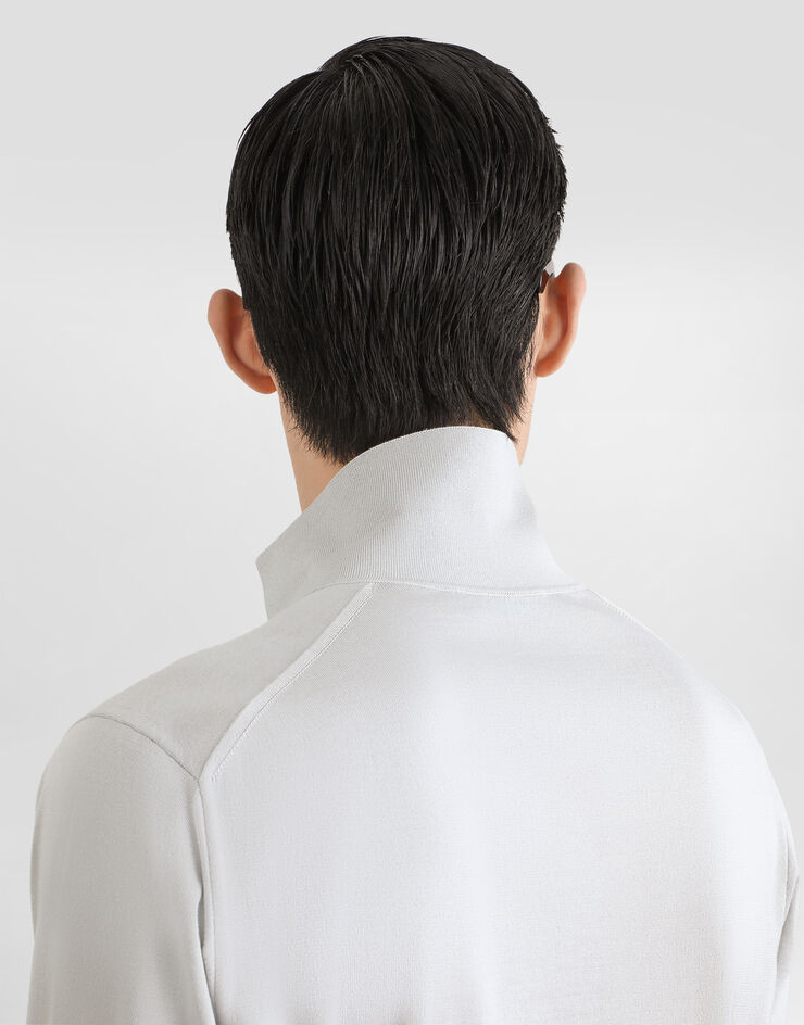 Dolce & Gabbana Silk polo shirt Grey GXZBTZJBSPK