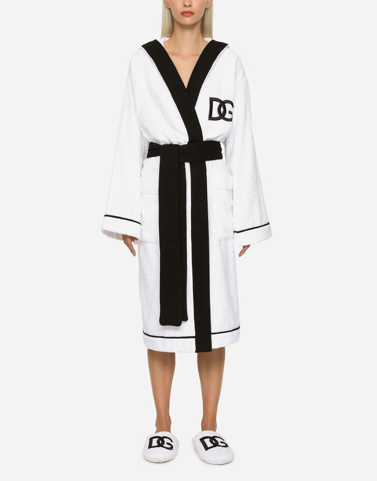 Dolce & Gabbana Terry Cotton Bathrobe Multicolor TCF015TCAHC