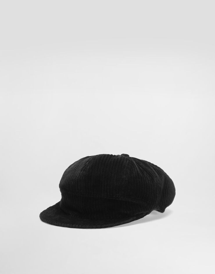 Dolce & Gabbana Velvet flat cap Black GH925AFUWDU