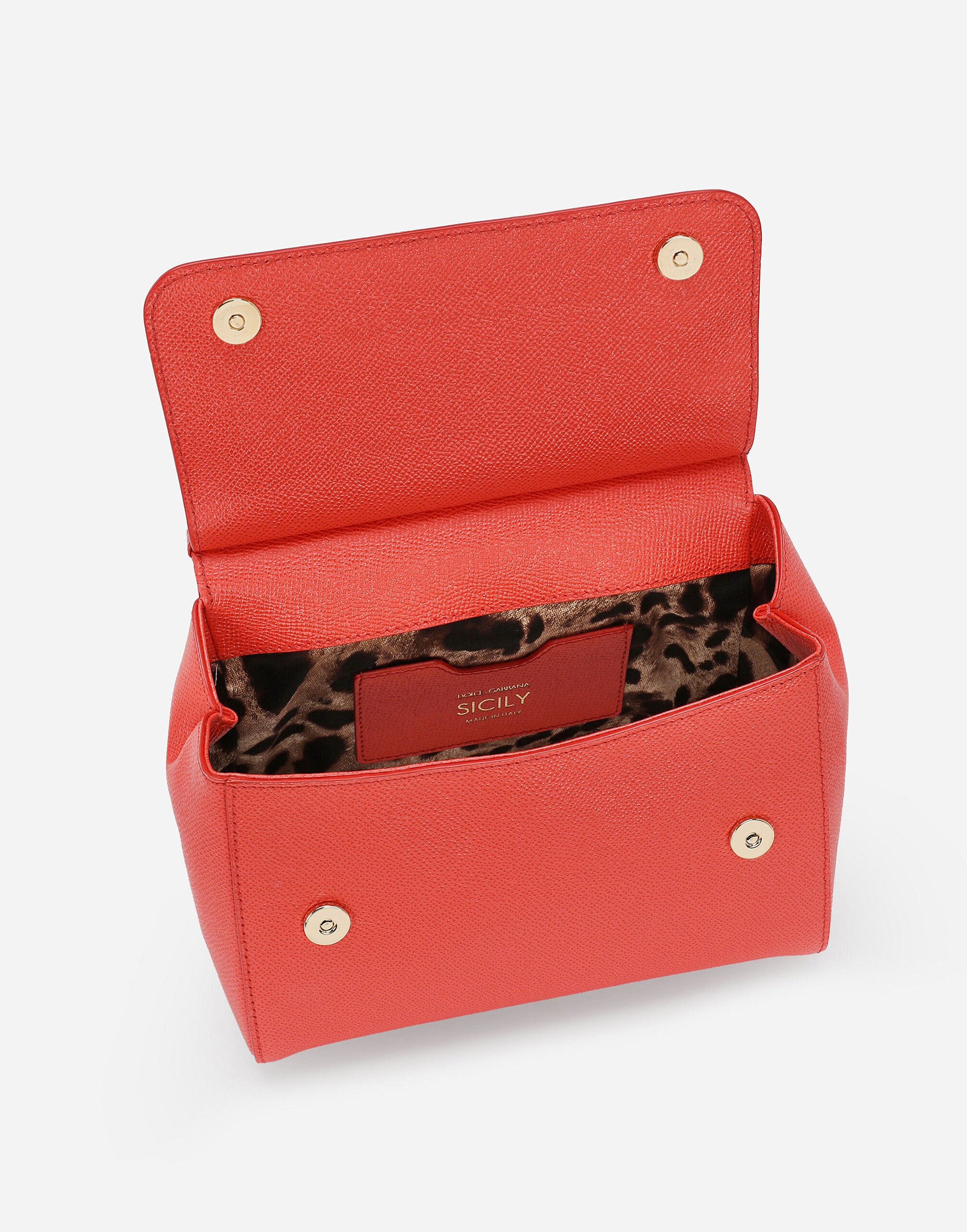Medium Sicily handbag in Orange for Women | Dolce&Gabbana® US