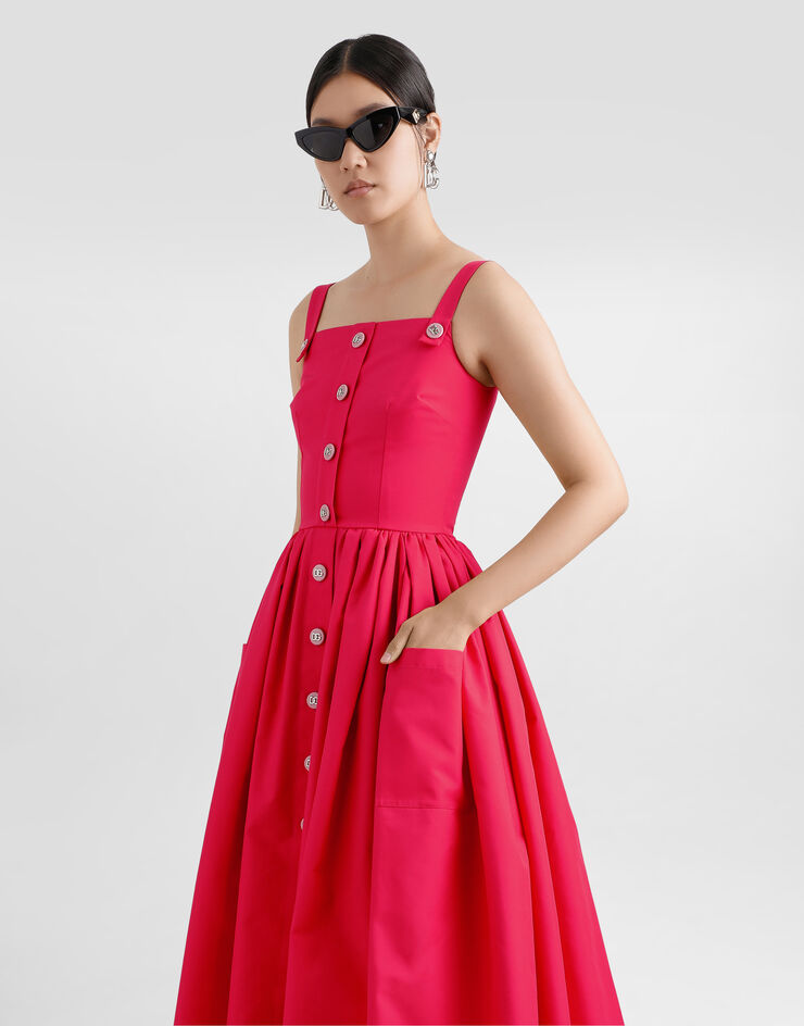 Dolce & Gabbana Cotton sundress Fuchsia F6ZT0TFU61A